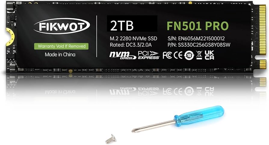 Amazon.com: Fikwot FN501 Pro 2TB NVMe SSD - M.2 2280 PCIe Gen3 x4