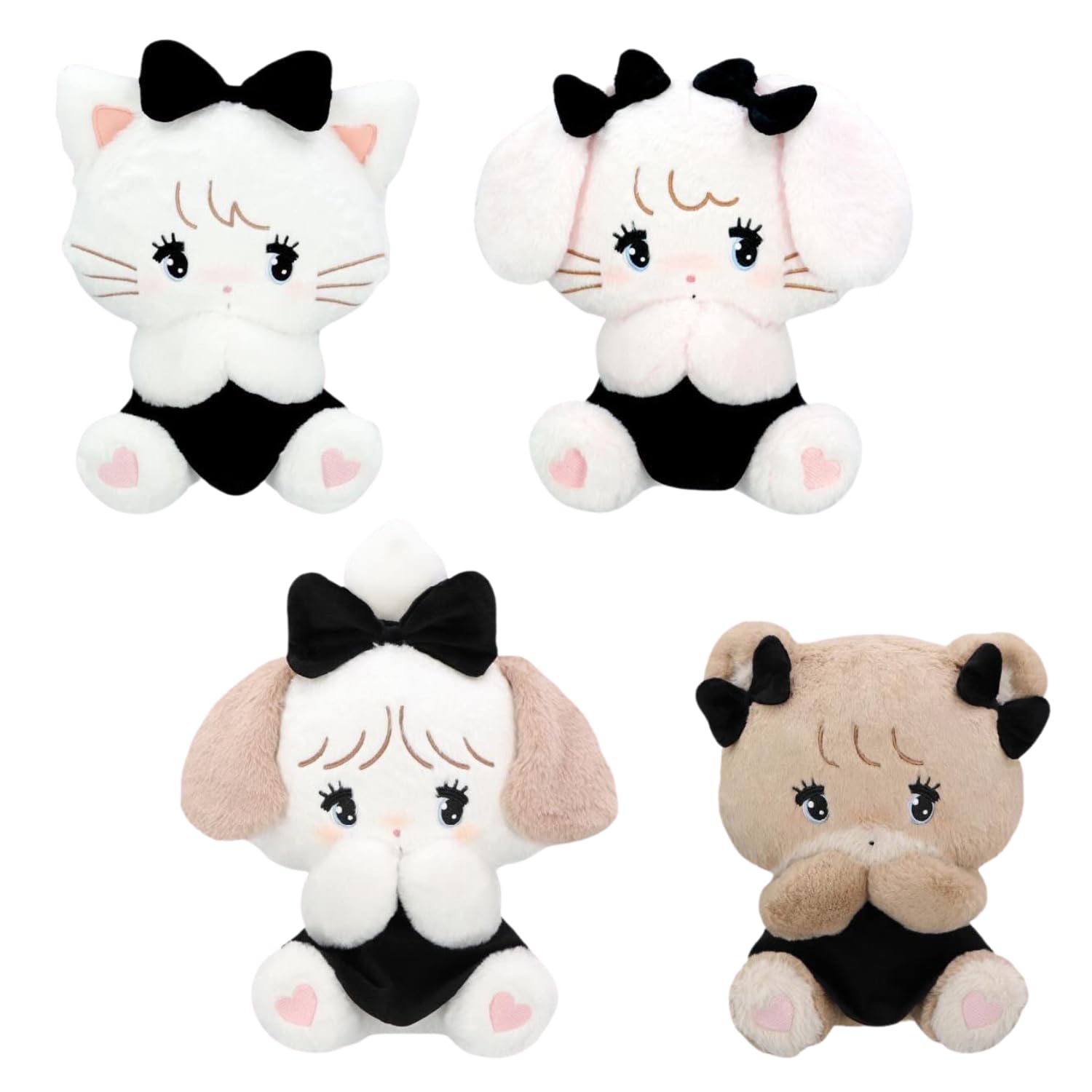 Amazon.co.jp: mikko BLACK RIBBON BIG ぬいぐるみ みっこ ブラック