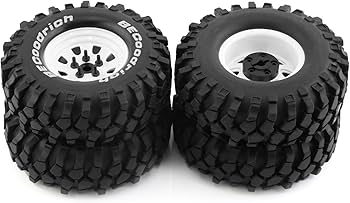 Amazon | WLYEJEA 1.9インチ RCロッククローラーホイールタイヤ 93mm 4