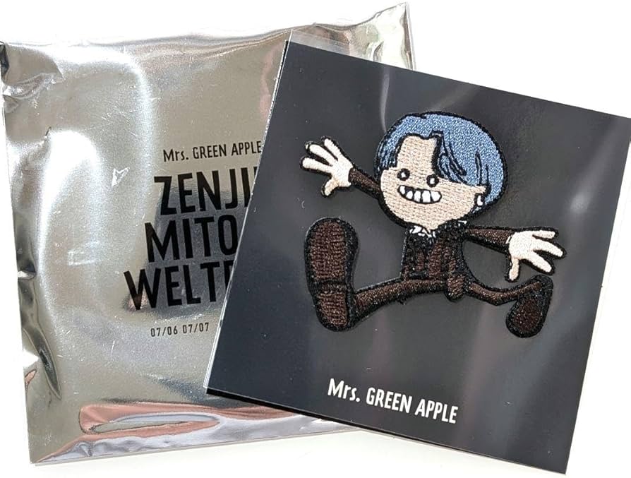 Amazon.co.jp: Mrs. GREEN APPLE ゼンジン ワッペンステッカー 若井滉