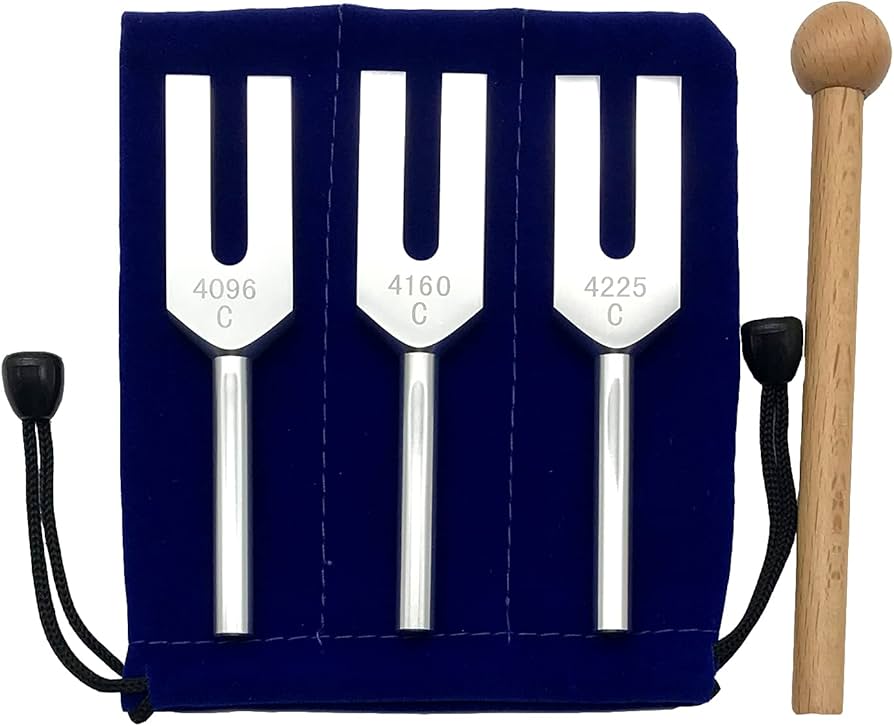 Amazon.com: Angel Tuning Fork Set 4096 Hz 4160 Hz 4225 Hz for