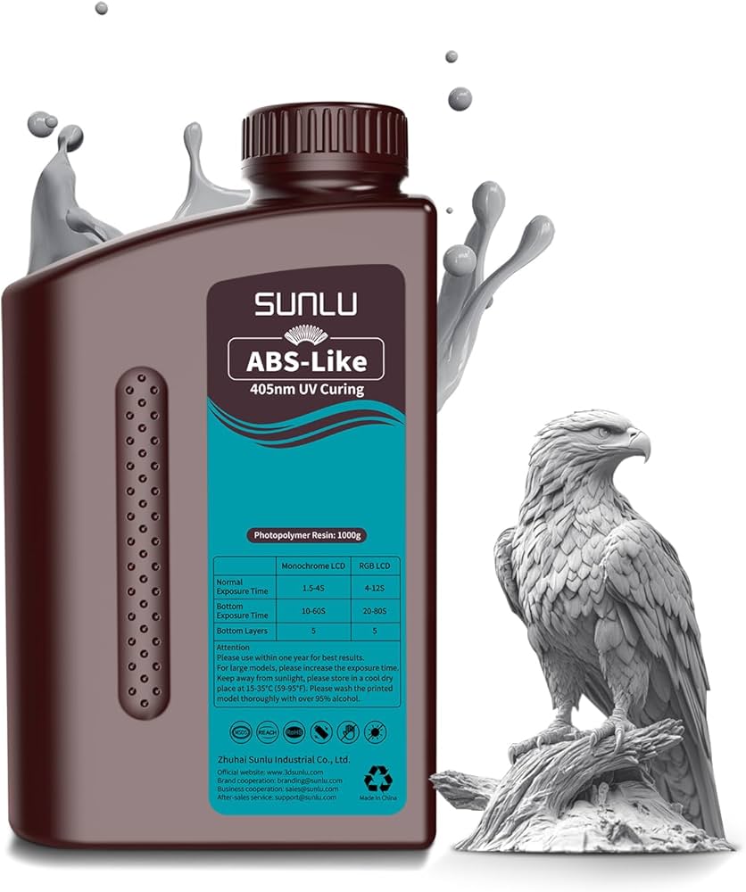 Amazon.co.jp: SUNLU 光造形3DプリンターレジンABSライク 速硬化 高