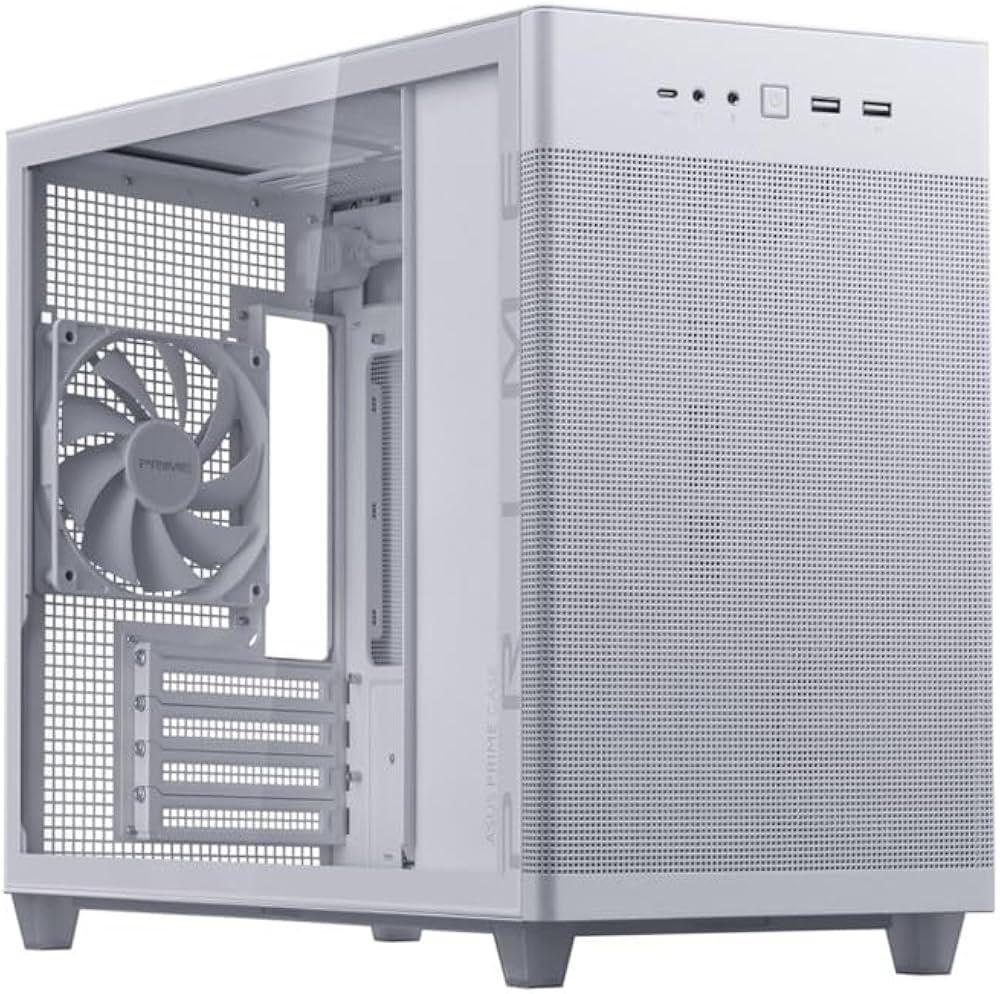 Amazon | ASUS AP201 PRIME CASE TG WHITE EDITION 強化ガラス ミドル
