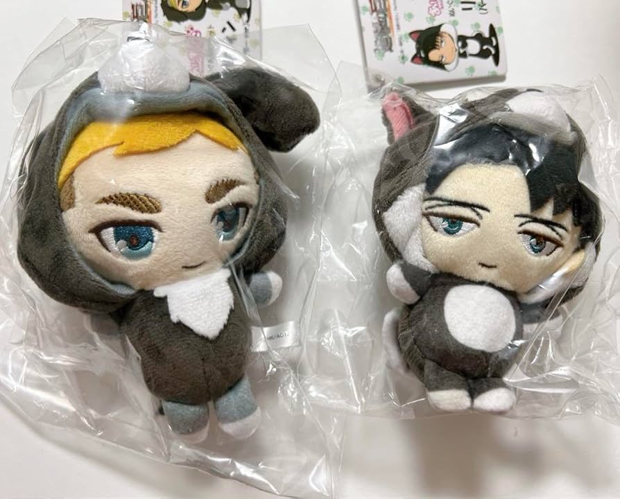 Amazon.co.jp: 進撃巨人 あにまるっこ マスコット リヴァイ エルヴィン