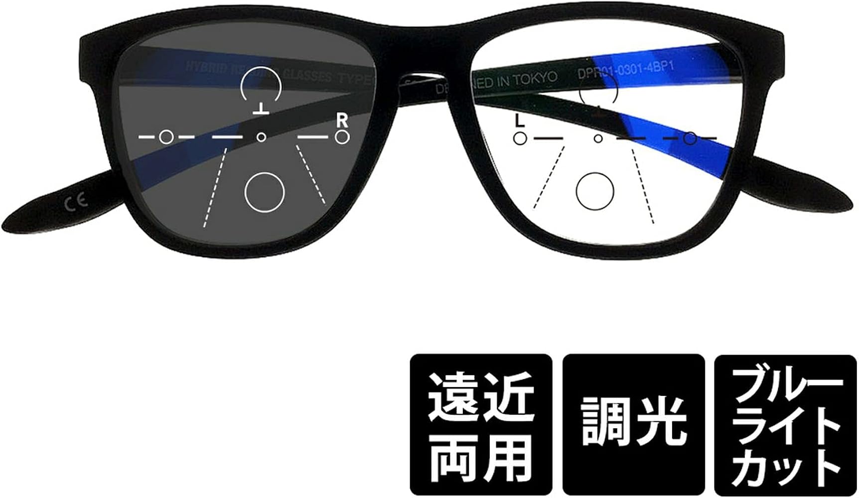 Amazon.co.jp: 老眼鏡 リーディンググラス DONT PANIC TYPE-02 FULL