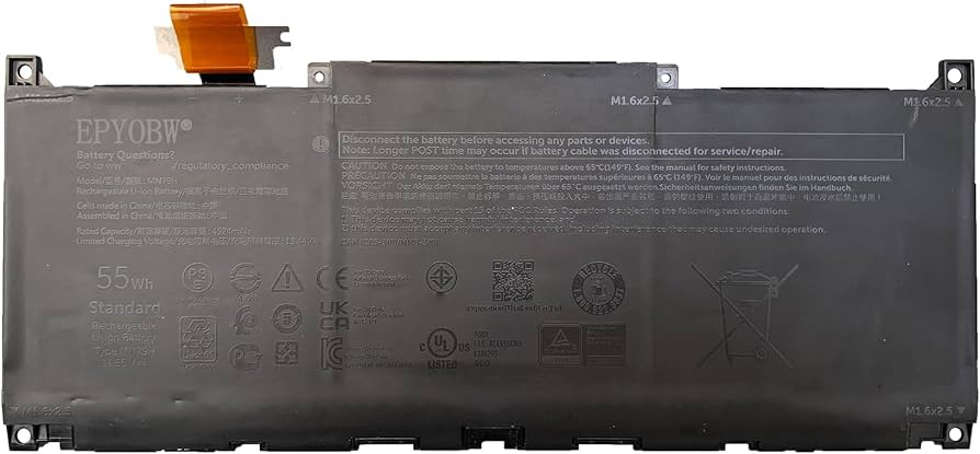 Amazon.com: EPYOBW MN79H Laptop Battery 55Wh 11.55V Compatible
