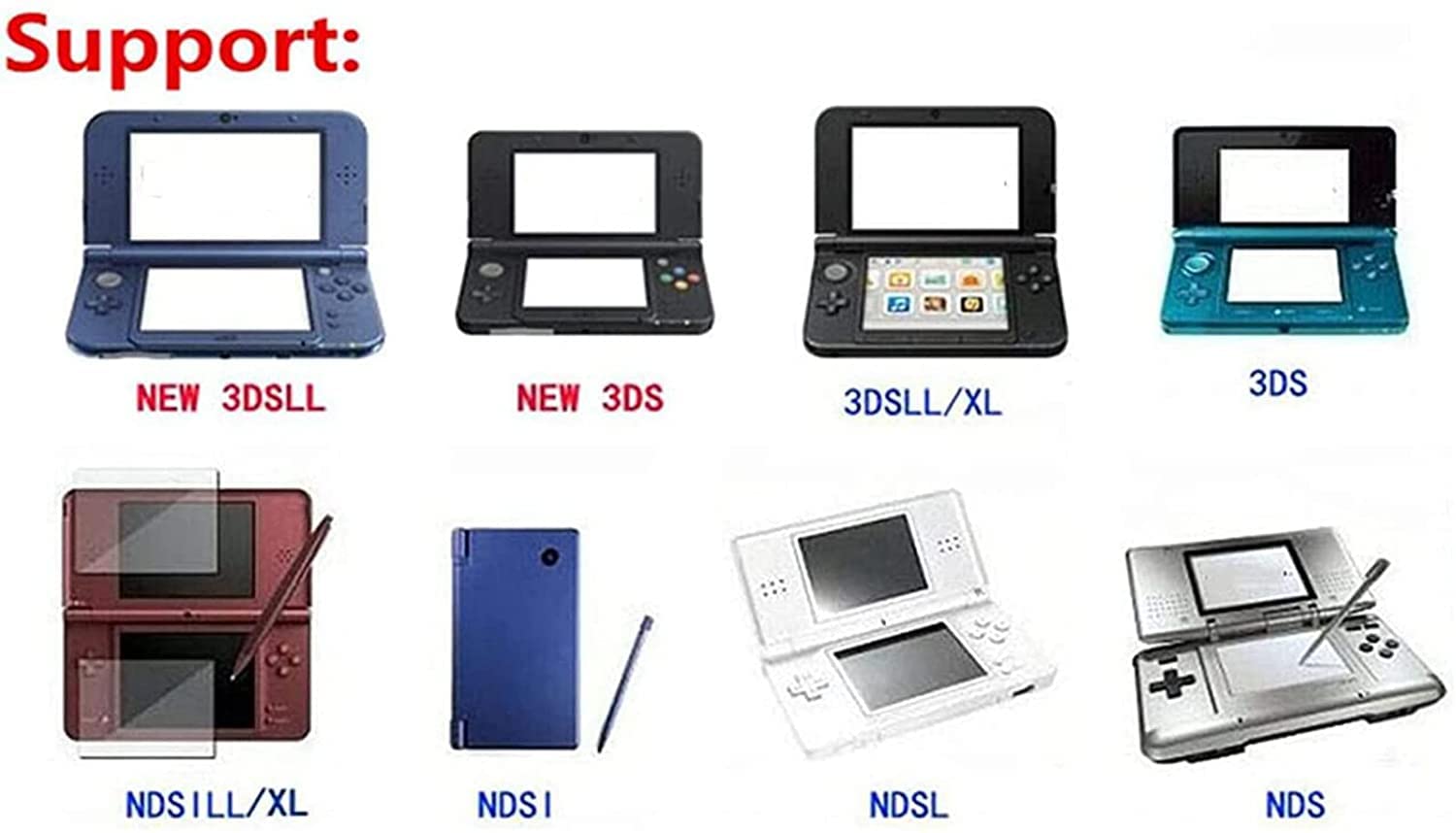 Amazon.co.jp: 18cm 4300 in 1 DSゲームカートリッジ、DS NDS NDSL