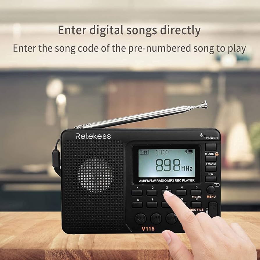 Amazon.com: Retekess V115 Digital AM FM SW Radio - Portable