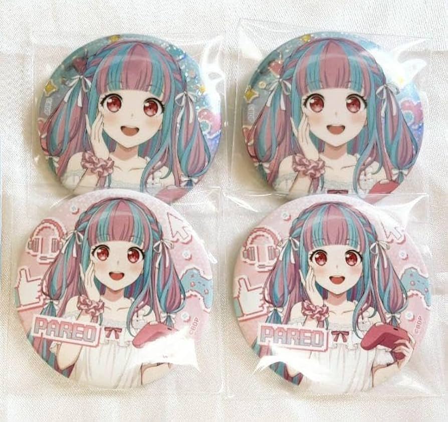 バンドリ 二つ名 2つ名 缶バッジ パレオ 2点セット ピコ バンドリ 二