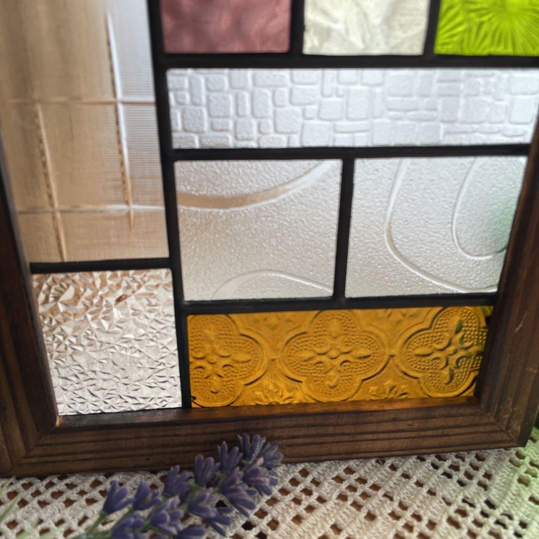 Amazon.co.jp: ステンドグラス パネル レトロ ガラス引き戸 : おもちゃ