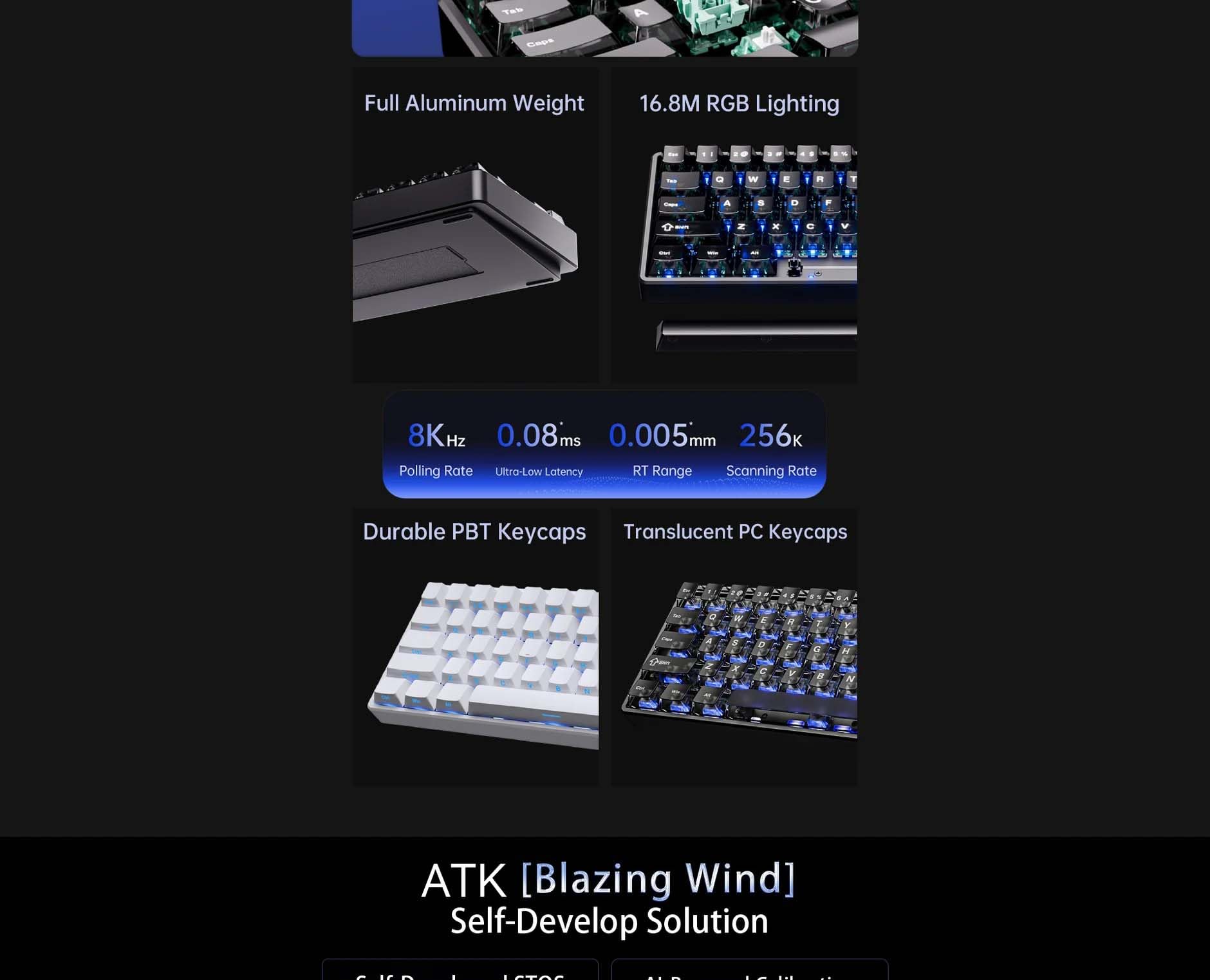 Amazon.com: ATK 68 V3 Esports Hall Effect Keyboard, 65% 68-Key