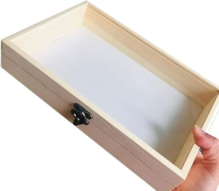 Amazon | 標本箱 標本ケース 木製 標本表示 ディスプレイボックス 透明