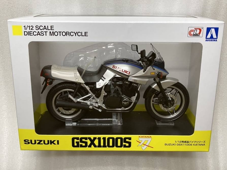 Amazon | アオシマ 1 12 スズキ カタナ GSX1100S 刀 KATANA SD 青 銀