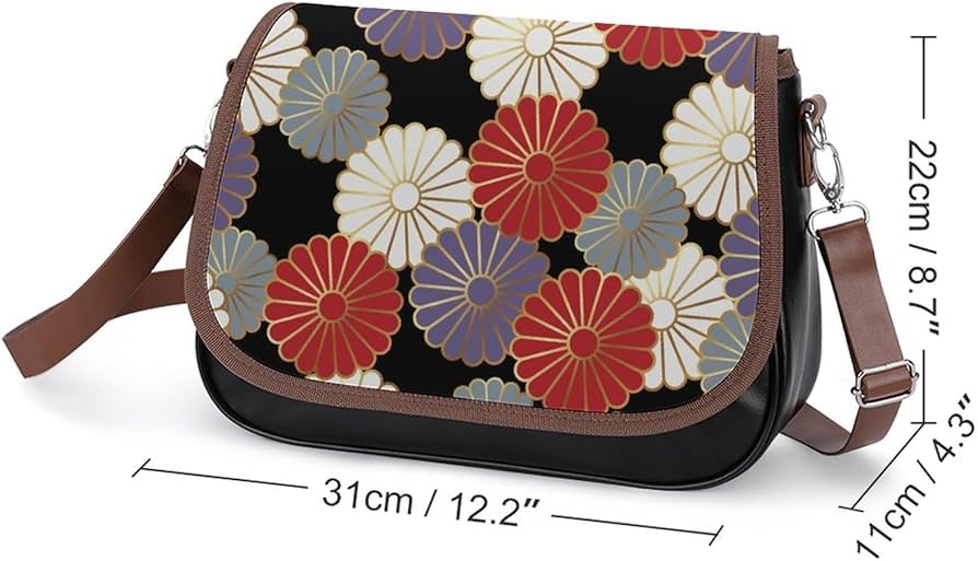 Amazon.co.jp: ショルダーバッグ 花柄 和風 和柄 菊 ワンショルダー