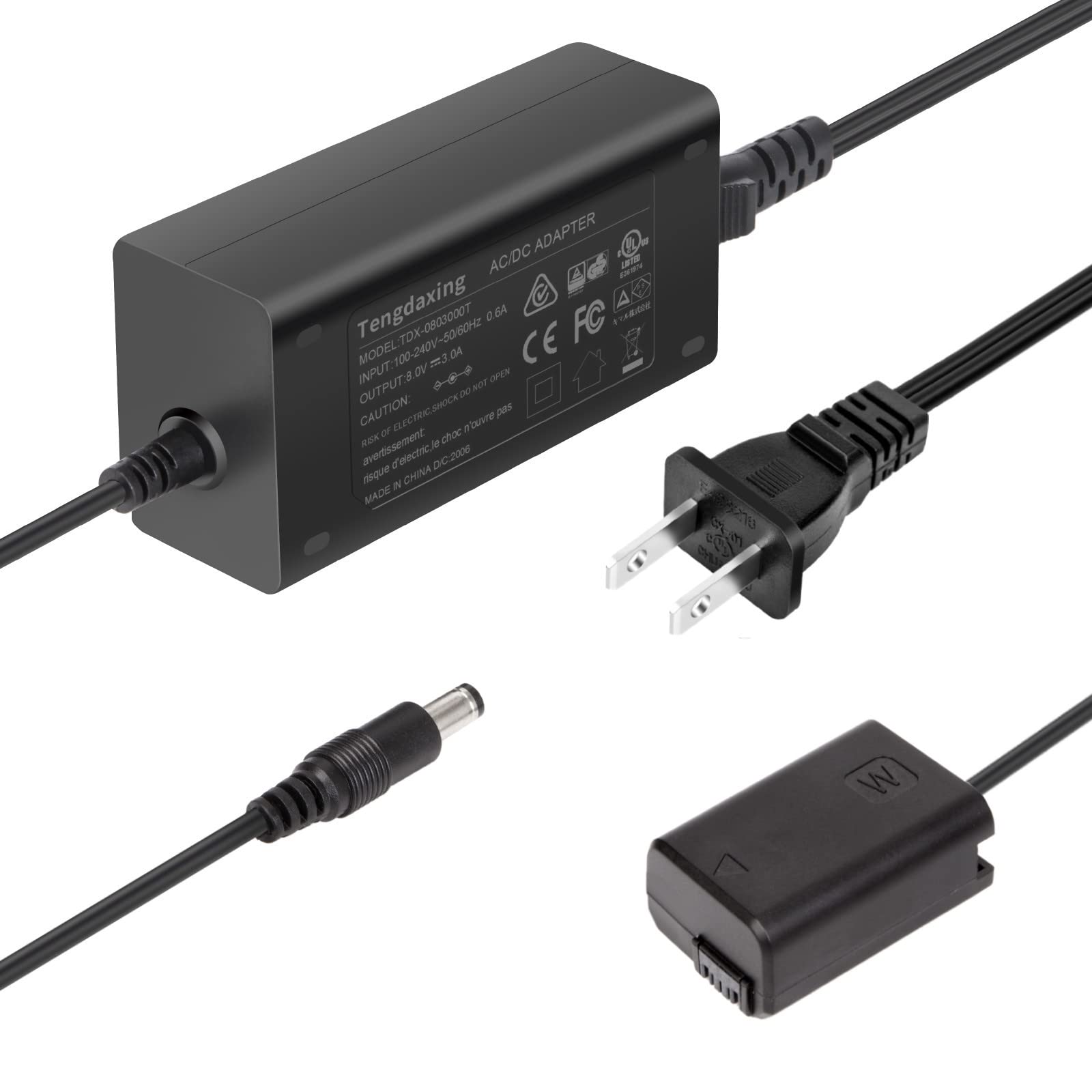 Amazon.com : Tengdaxing AC-PW20 Continuous Power Adapter NP-FW50