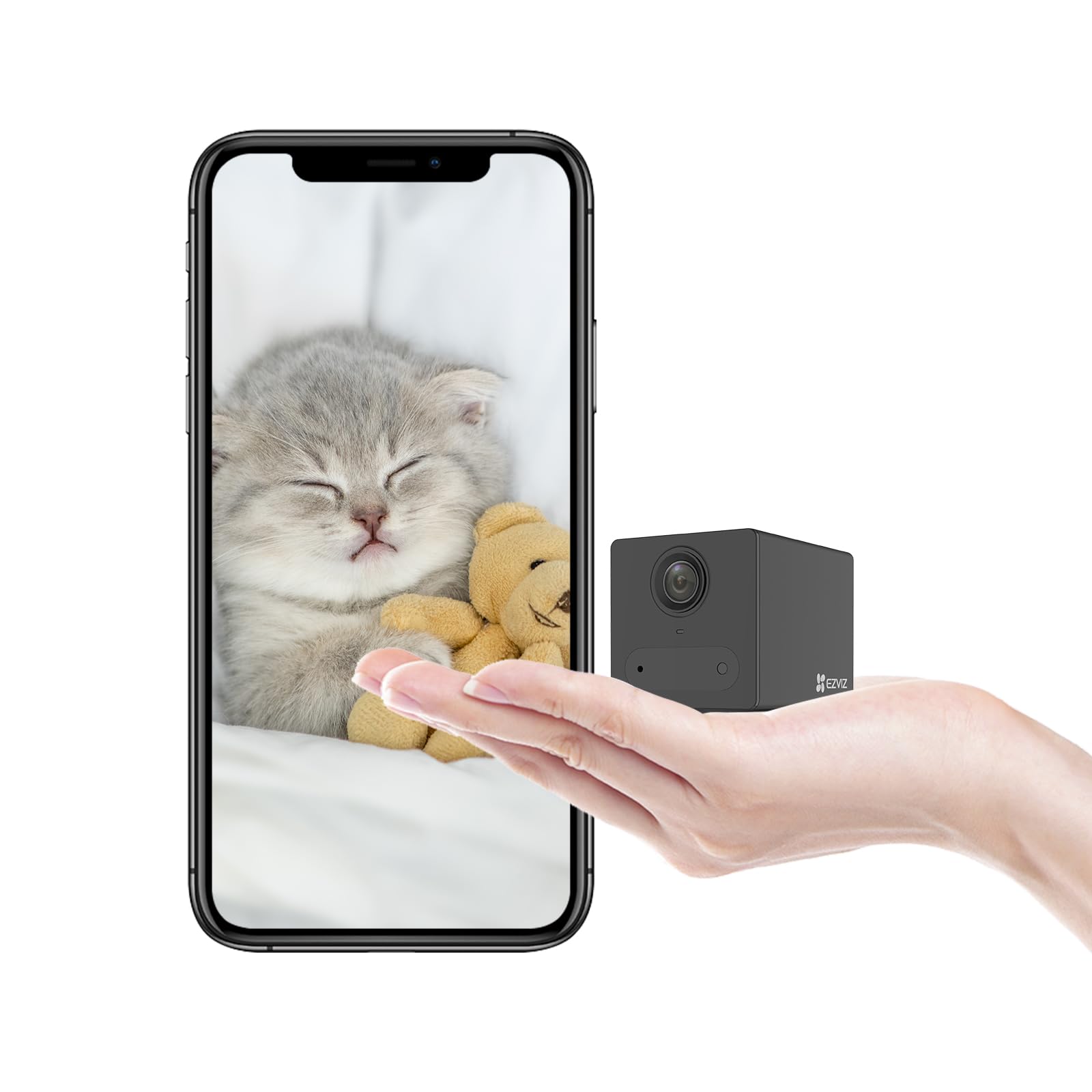 Amazon.co.jp: 【小型＆バッテリー式／屋内防犯】EZVIZ CB2 防犯カメラ