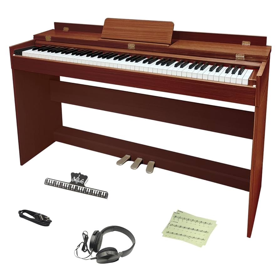 電子ピアノ 88鍵盤 木製 ハンマーアクション 電子ピアノ Amazon