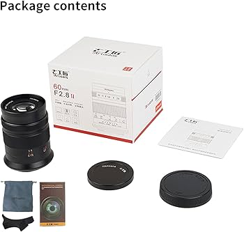 Amazon.co.jp: 7artisans 60mm f2.8 II xマウント レンズ APS-C 大口径