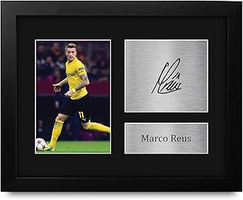 Amazon.com: HWC Trading Marco Reus Dortmund Framed Gifts Printed