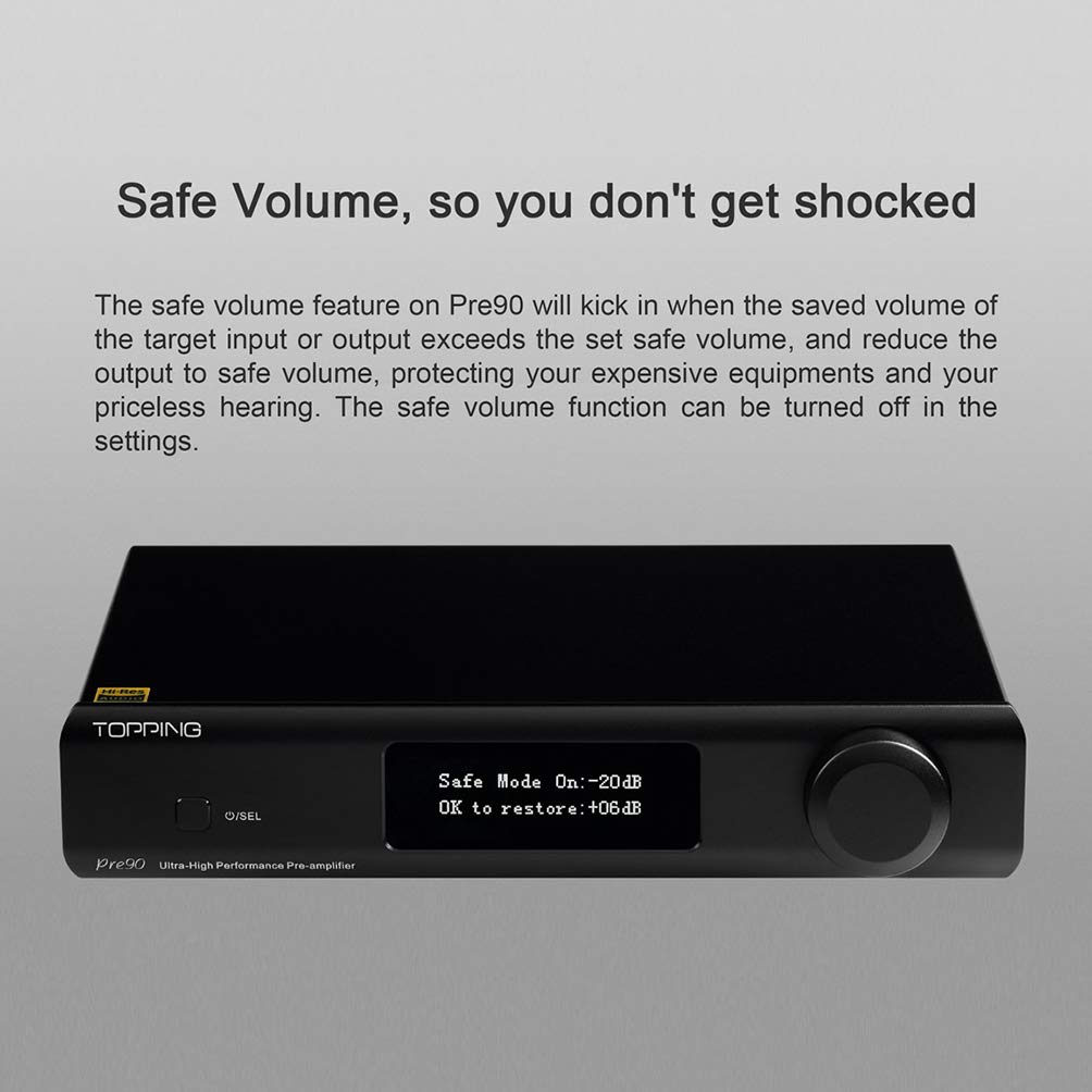 Amazon.com: Topping PRE90 Preamplifier Preamp Amplifier Pre-amp