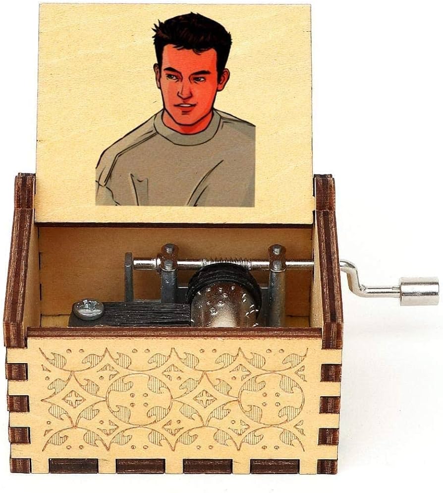 Amazon.co.jp: アンティーク彫刻オルゴール木製ハンドクランク3D