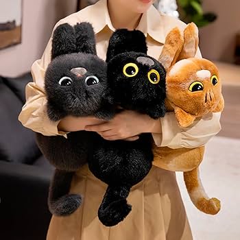 Amazon.co.jp: クレイジー キャット ぬいぐるみ 大きな子猫 おもちゃ