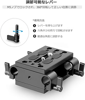15mmロッド対応 ベースプレートセット 互換品】汎用ベースプレート