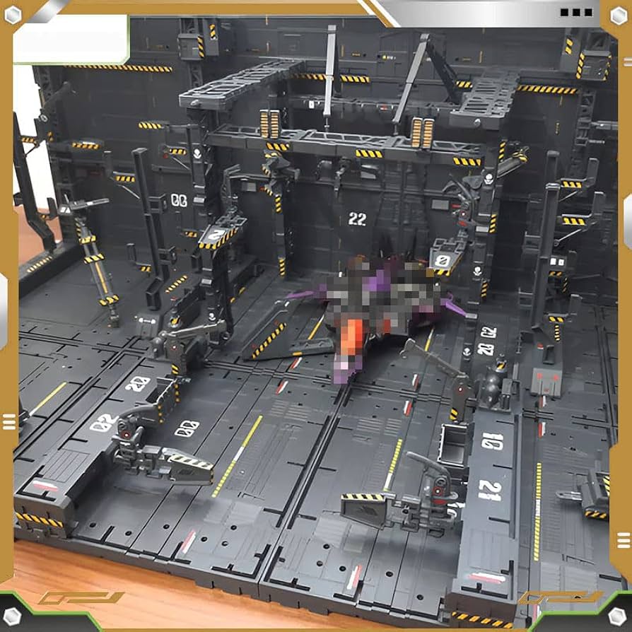 Amazon | 格納庫 1/100 MG ジオラマベース 組み立て 基地 ジオラマ