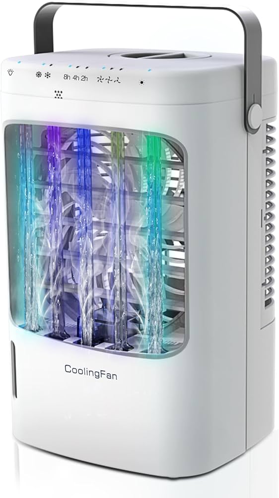 Amazon.co.jp: 冷風機 卓上クーラー 冷風扇[2023年の最新デザイン 強力