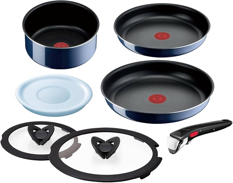 Amazon.co.jp : ティファール 取っ手のとれる 鍋 フライパンセット 7点