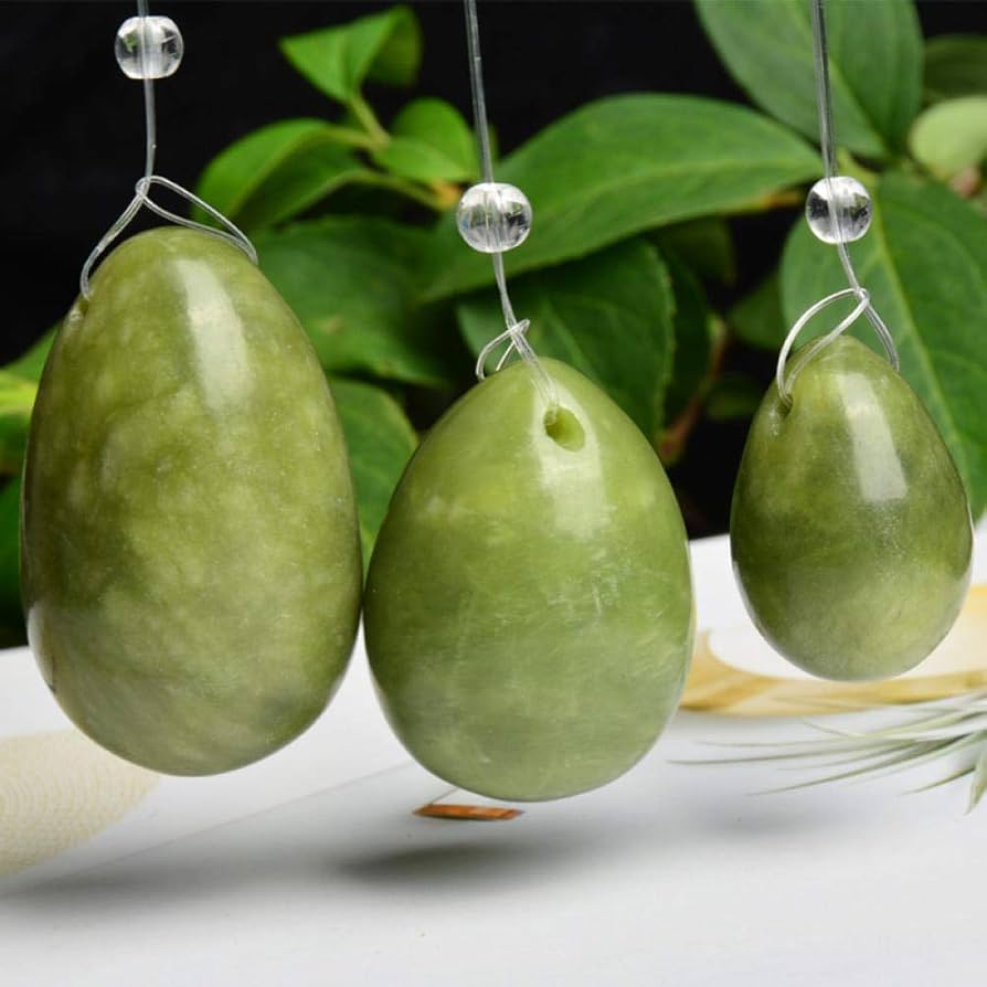 Amazon.co.jp: ヨニの卵翡翠の石の卵ヨニの卵、天然の翡翠ヨニの卵の