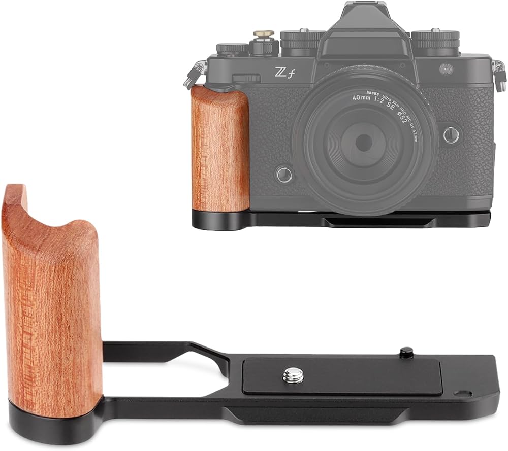 Amazon | Leftfoto Z f 木製ハンドグリップLブラケット Nikon ZFカメラ