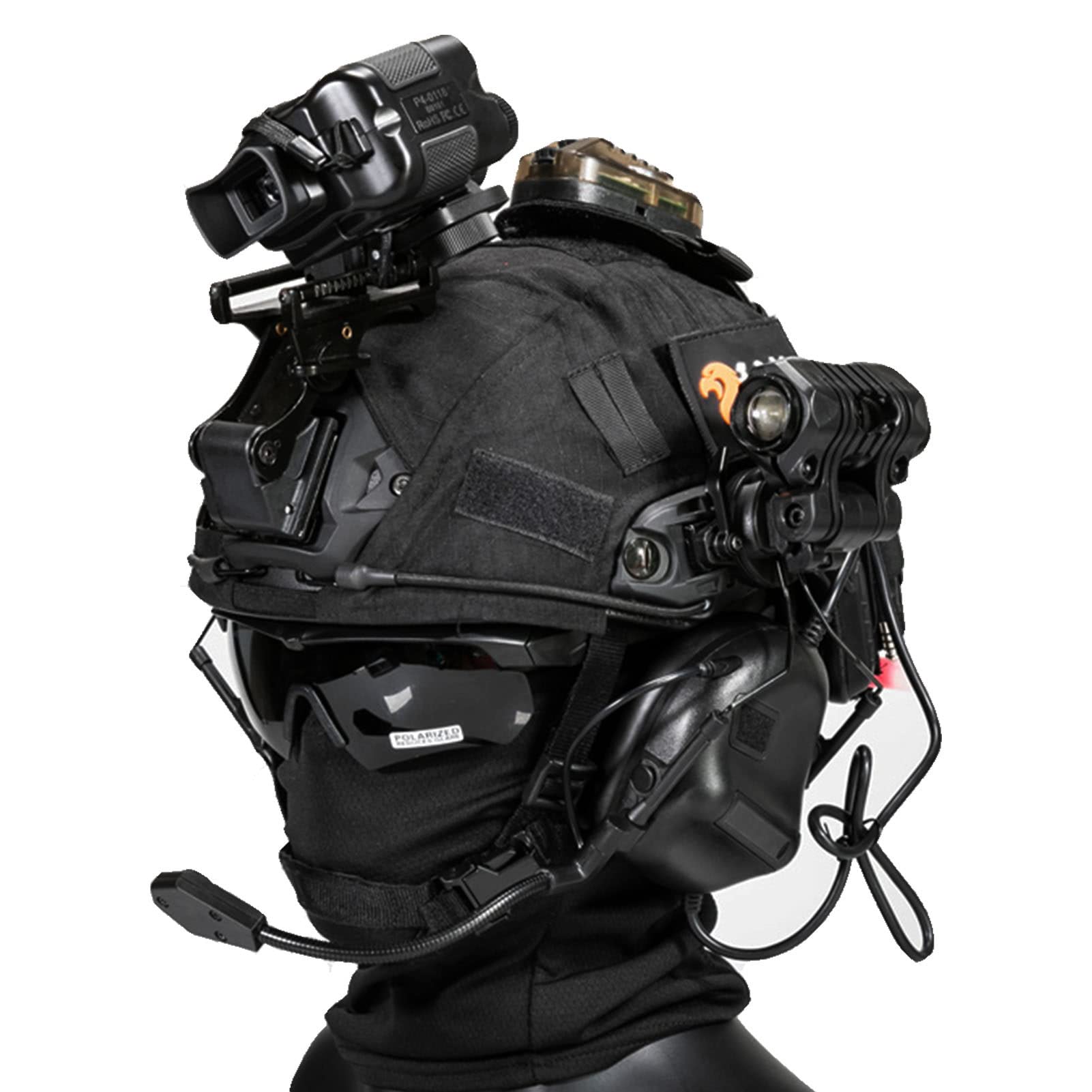 Amazon.co.jp: タクティカル ヘルメット セット、高速保護ヘルメット