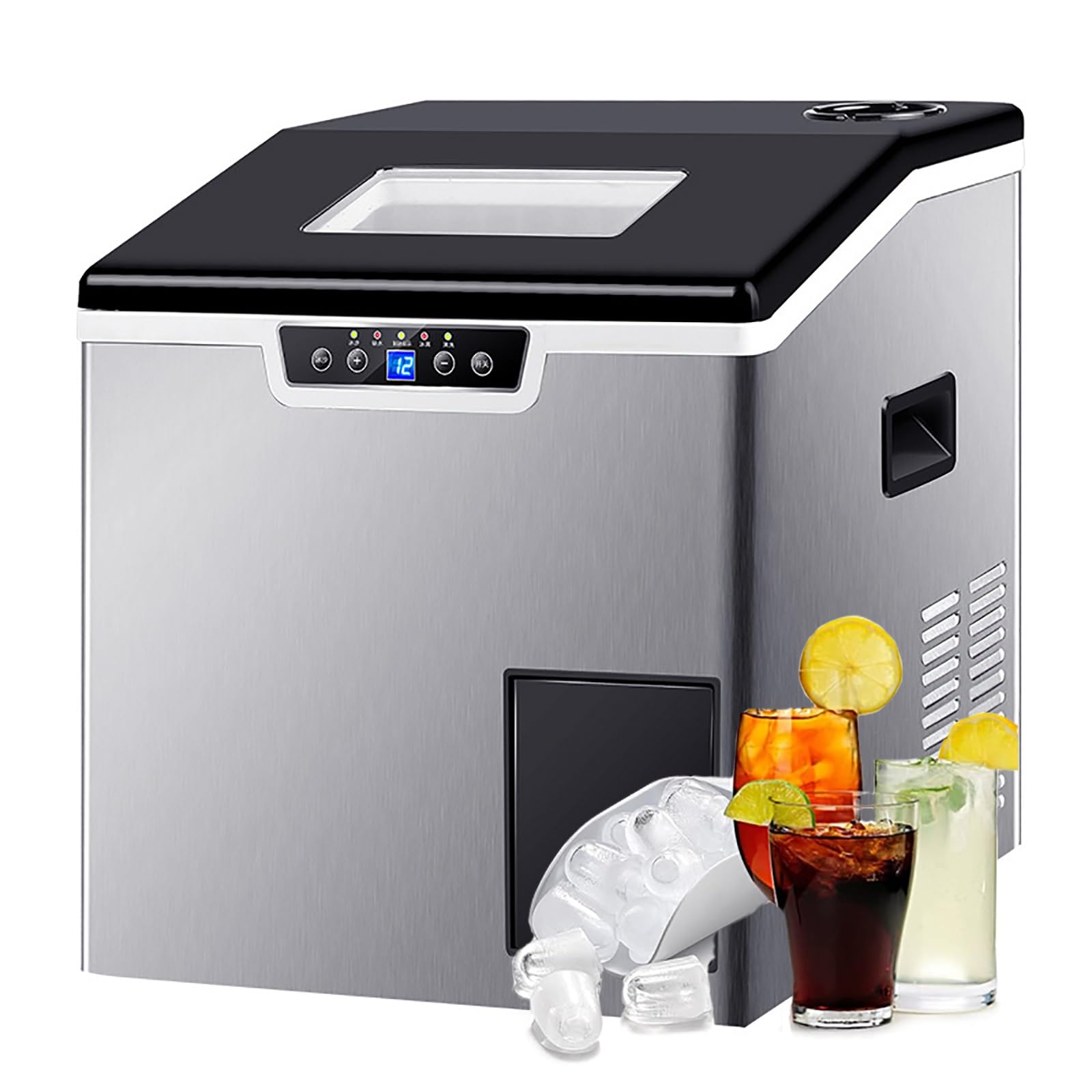 Amazon.co.jp: 家庭用/業務用高速製氷機, 大容量自動卓上型氷製造機