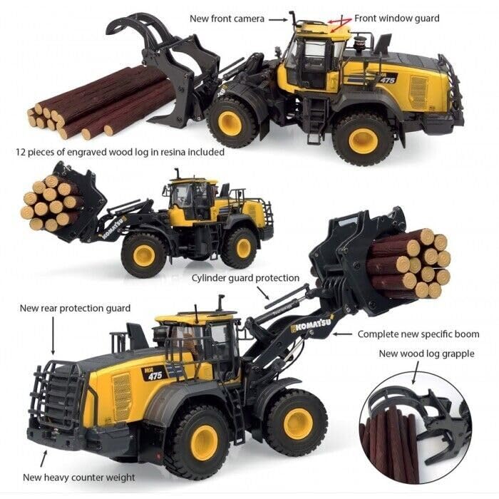 Amazon.co.jp: コマツ komatsu WA475-10 ホイールローダーログフォーク