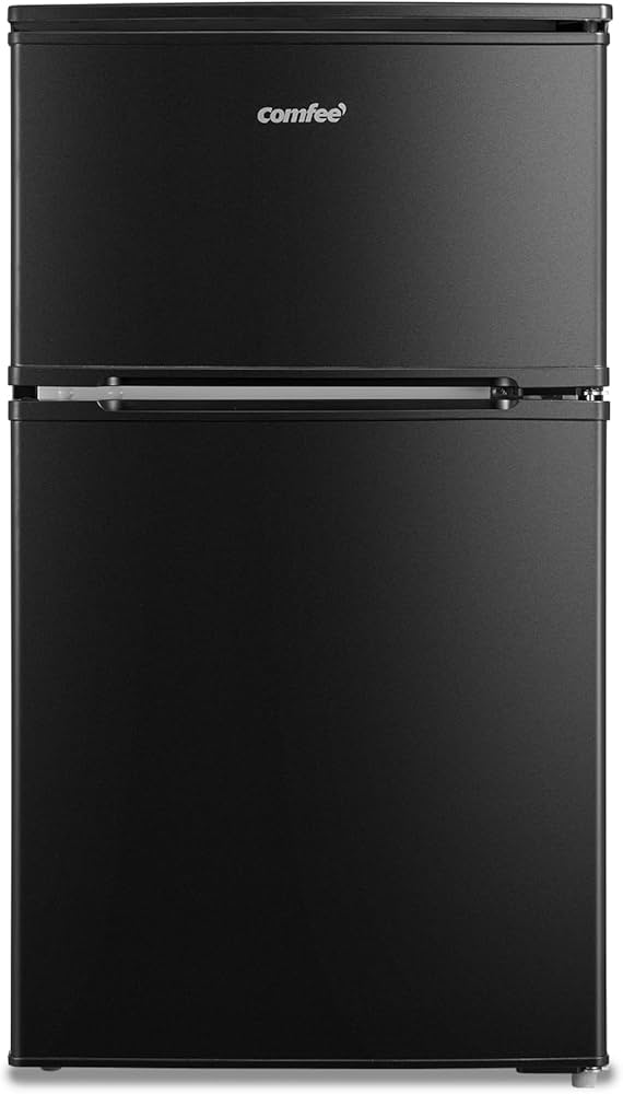 Amazon | COMFEE' 冷蔵庫 90L 幅47.8cm 2ドア 右開き コンパクト 耐熱