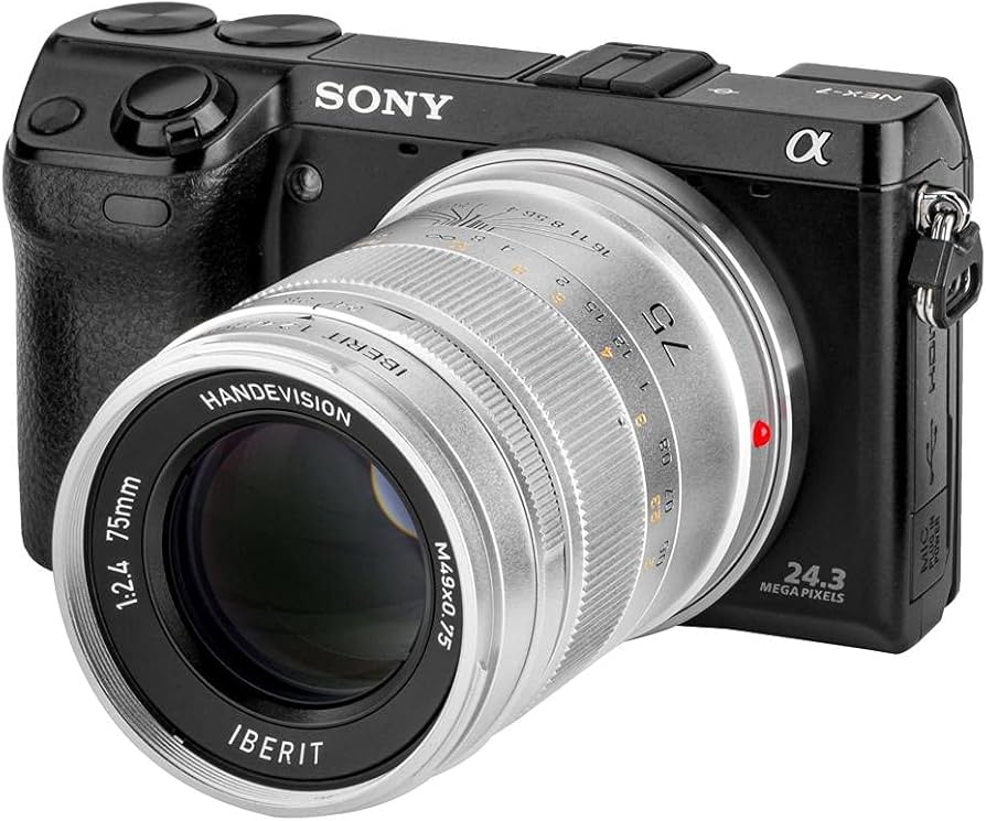 Amazon.co.jp: HandeVision 単焦点レンズ IBERIT (イベリット) 75mm f