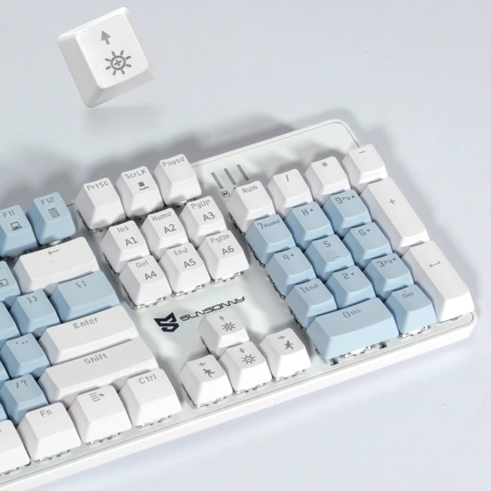 Amazon | Merdia メカニカル式ゲーミングキーボード 全104キーボード