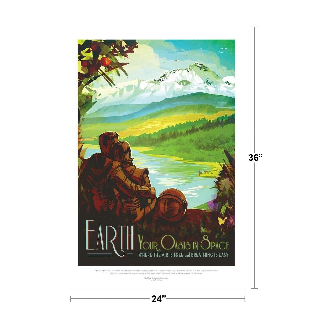 Amazon.com - Earth Your Oasis In Space NASA Space Travel Retro