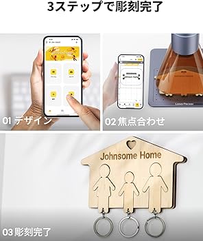 Amazon.co.jp: LaserPecker 4 レーザー彫刻機 家庭用 青色レーザーと