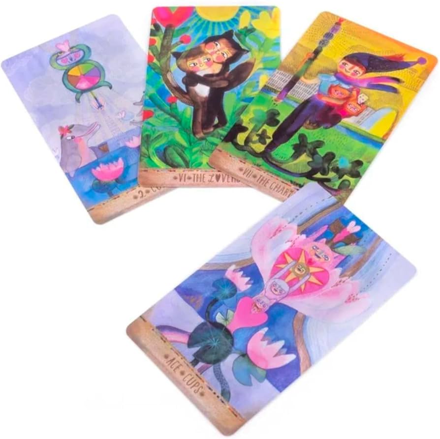 Amazon.co.jp: プレイフルハートタロットカード、ポップでカラフルな