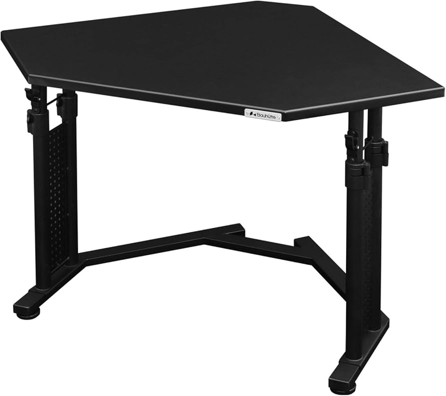 Amazon.co.jp: Bauhutte(バウヒュッテ) カドデスク 昇降式 ブラック