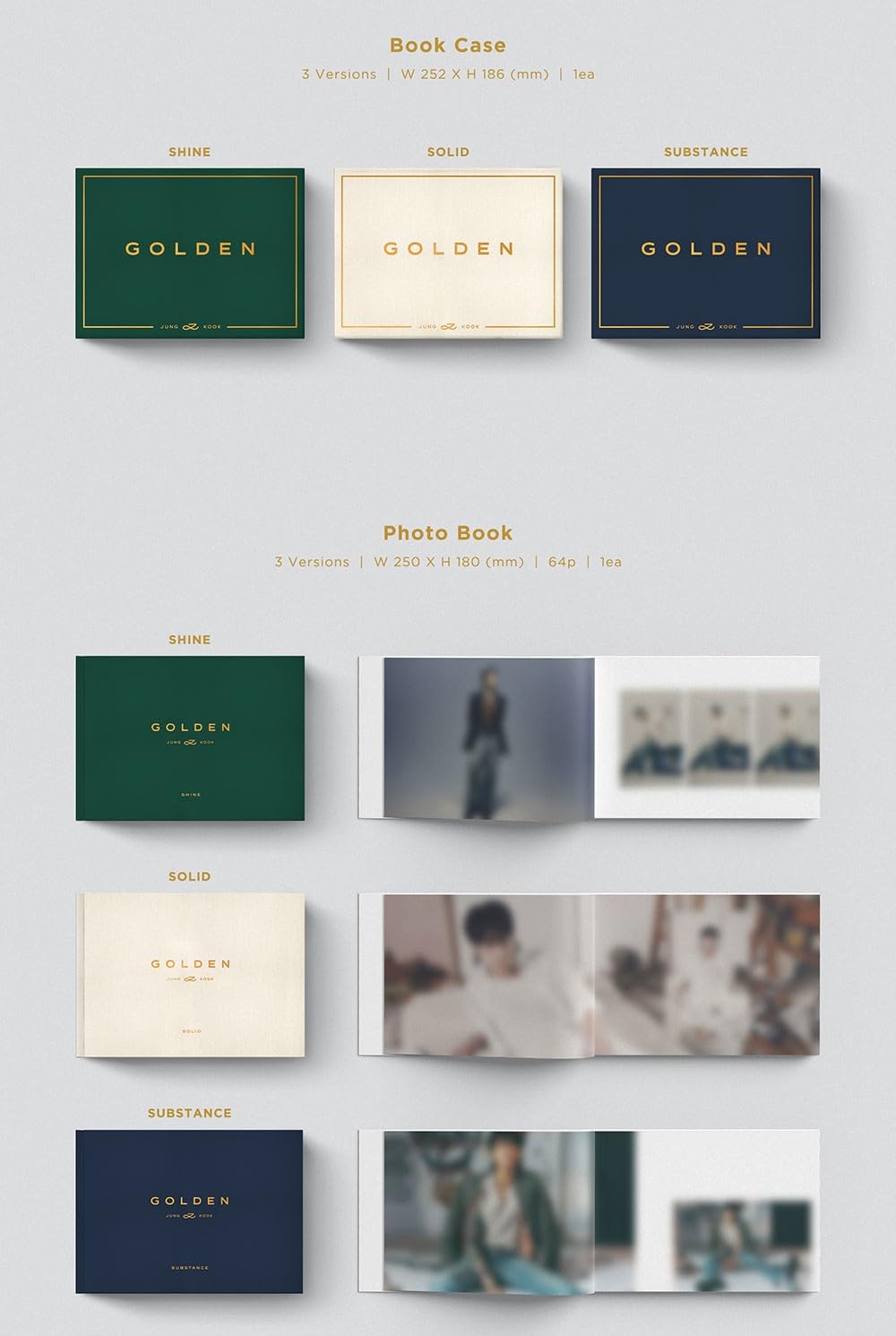 Amazon.com: BTS JUNGKOOK 1st Solo Album GOLDEN (SUBSTANCE ver.) +