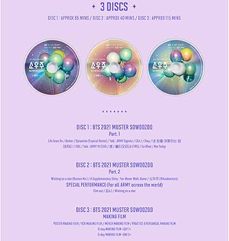 Amazon.com: Dreamus [ WEVERSE ] BTS 2021 MUSTER SOWOOZOO Blu-ray