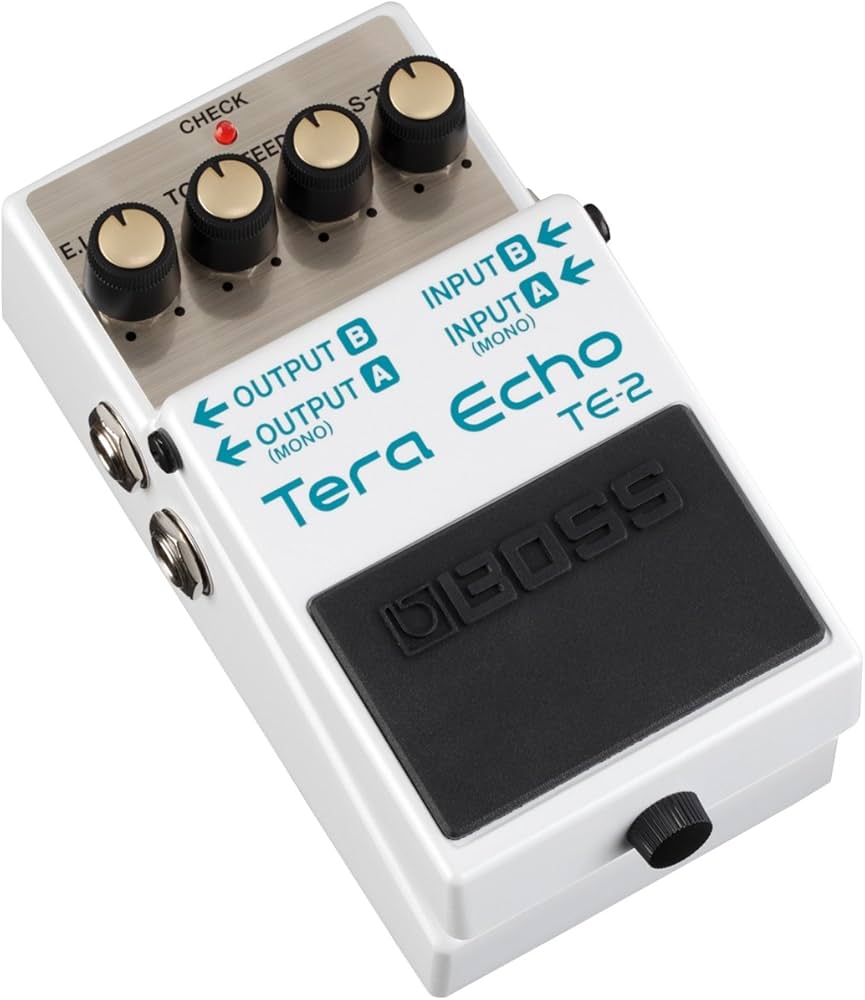 Amazon.com: BOSS TE-2 Tera Echo Guitar Pedal (TE-2), White
