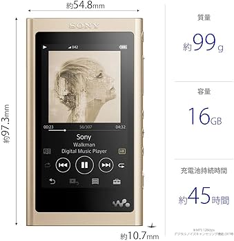 Amazon | ソニー ウォークマン Aシリーズ 16GB NW-A55 : MP3プレーヤー
