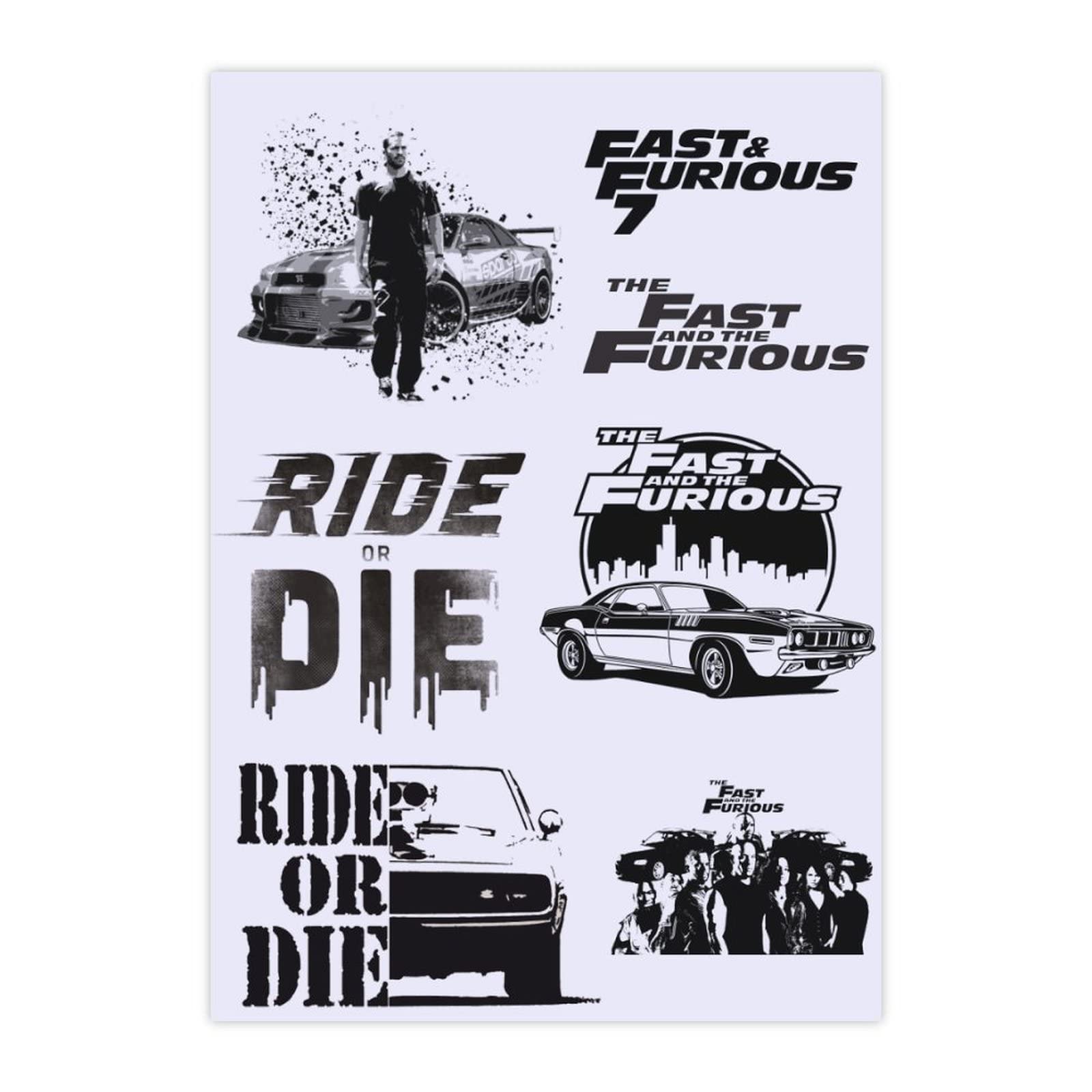 Amazon.co.jp: 防水ステッカーセット ワイルドスピード ワイルド