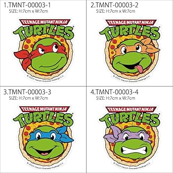 Amazon.co.jp: ミュータント・タートルズ ステッカー [1.TMNT-00003-1