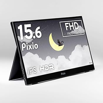 Amazon.co.jp: Pixio ポータブルモニター PX160 Wave 15.6インチ 60Hz