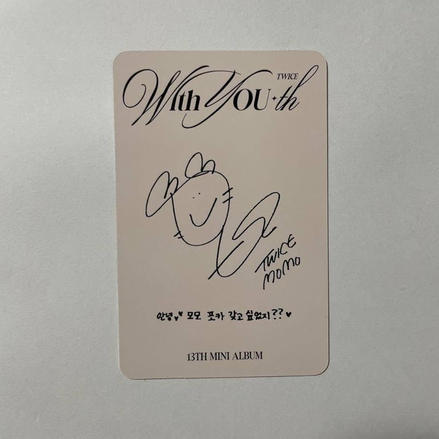 TWICE モモ ミューバン With YOU-th サノク トレカ TWICE モモ